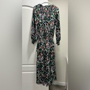 Multicolor Evening Wear Long Sleeve Maxi Dress